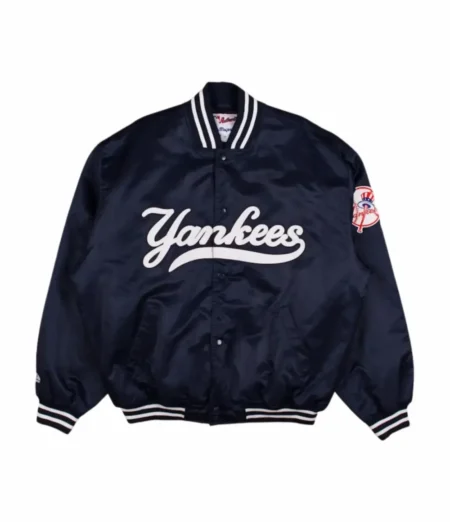 Bomber Yankees Satin Jacket For Men