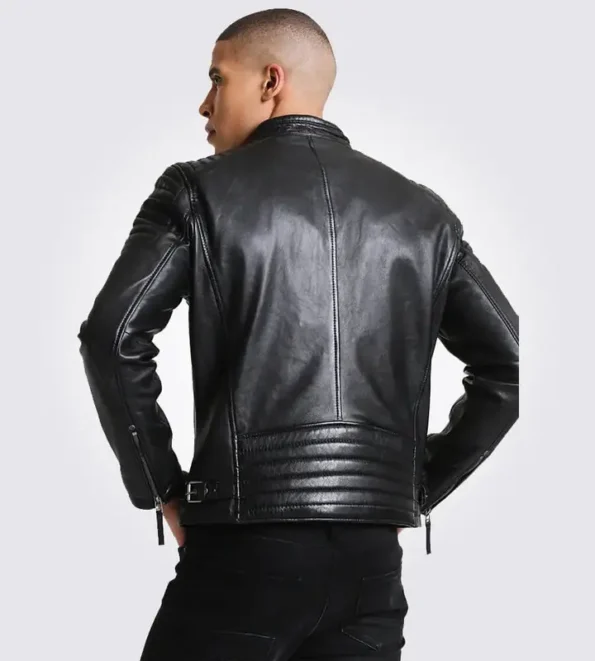 Chester Quilted Black Leather Jackets