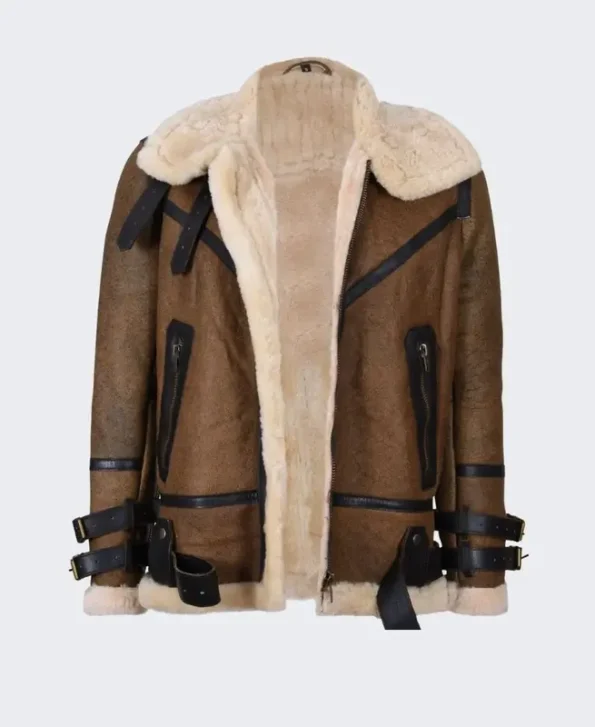 Classic B3 Brown Shearling Leather Jackets