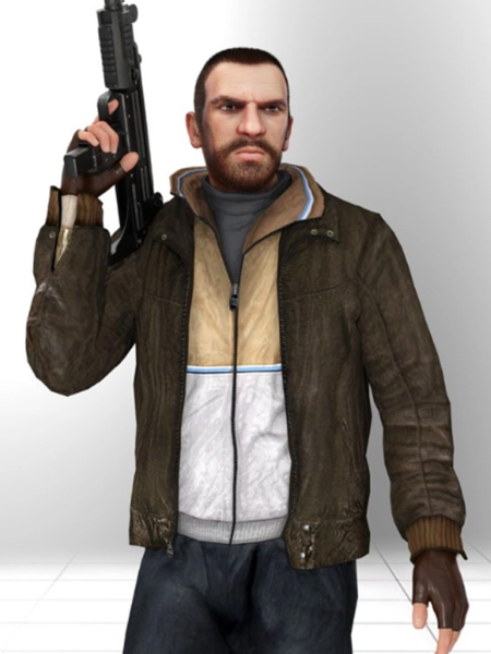 GTA-VI Niko Bellic Brown Leather Jackets