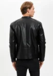 Mark Faux Racer Leather Jacket