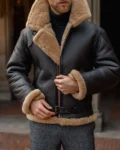 Men’s B3 RAF Aviator Sheepskin Shearling Leather Jacket