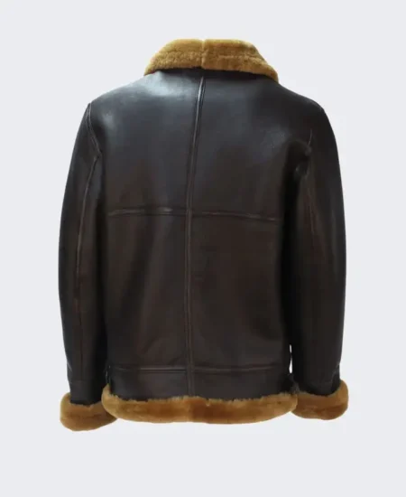 Men's Moto B3 Collar Shearling Leather Jacket