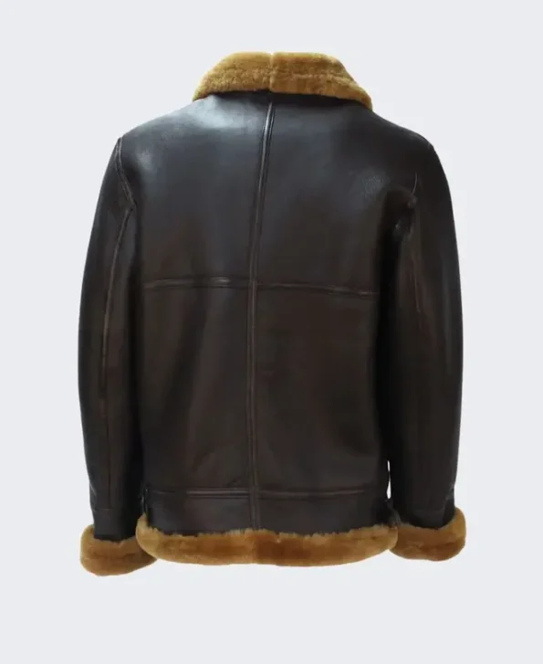 Men’s Moto B3 Collar Shearling Leather Jacket