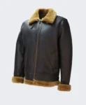 Moto B3 Collar Shearling Leather Jacket