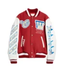 OFF-White Varsity Red & White Jacket