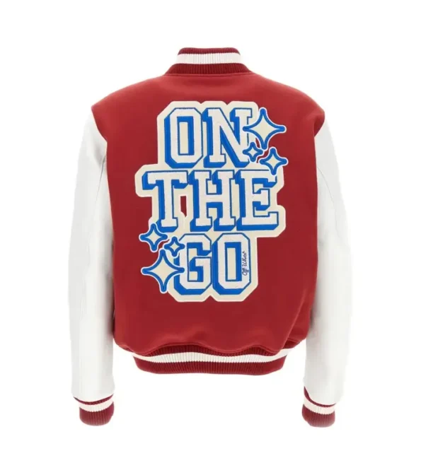 OFF-White Varsity Red & White Jackets