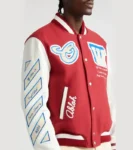 OFF-White Varsity Red & White Jacket