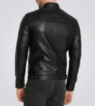 Rocky Men’s Casual Black Biker Leather Jacket