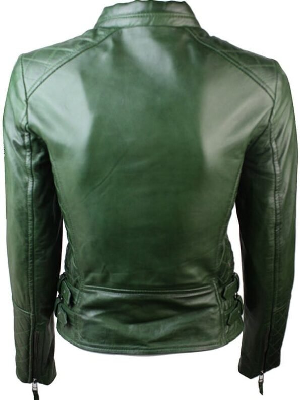 Women-Slim-FIt-Diamond-Quilted-Leather-Biker-Jacket-Green-3.jpg